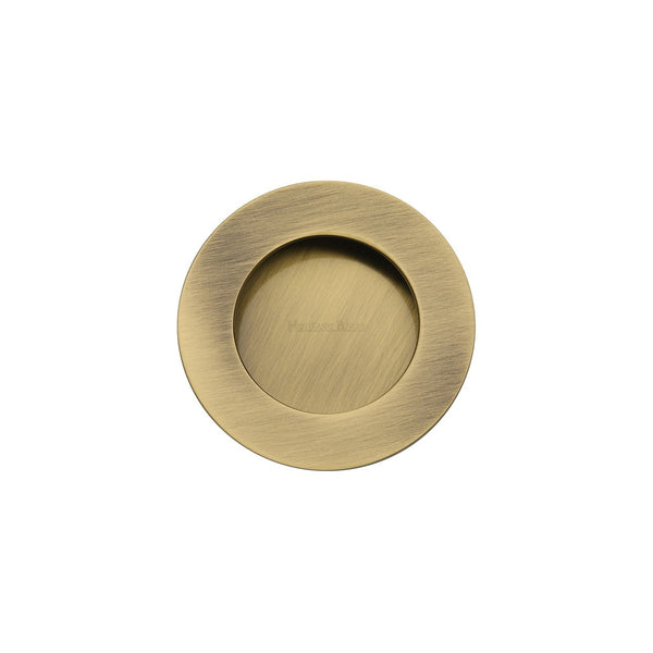 Round Flush Pull - C1835 by M Marcus - Heritage Brass