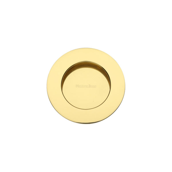 Round Flush Pull - C1835 by M Marcus - Heritage Brass
