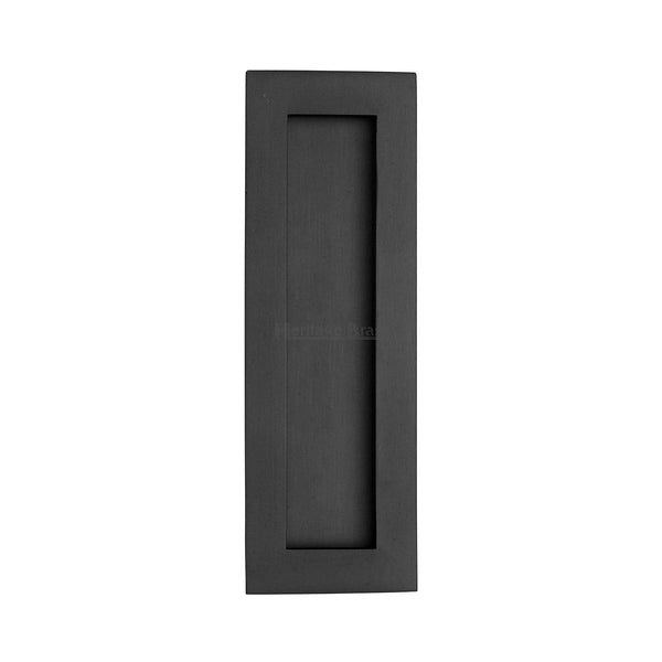 Rectangular Flush Pull - C1855 by M Marcus - Heritage Brass