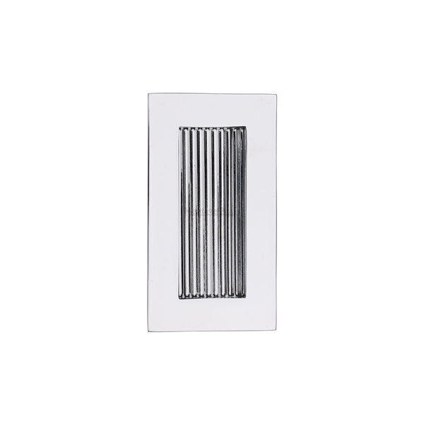 Reeded Rectangular Flush Pull by M Marcus - Heritage Brass