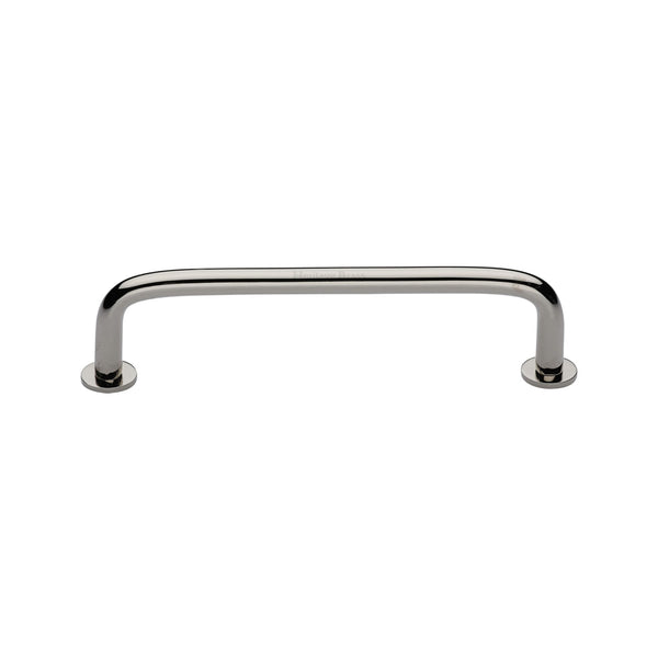 Wire Cabinet Pull Handle with Rose by M Marcus - Heritage Brass