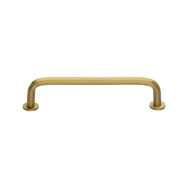 Wire Cabinet Pull Handle with Rose by M Marcus - Heritage Brass