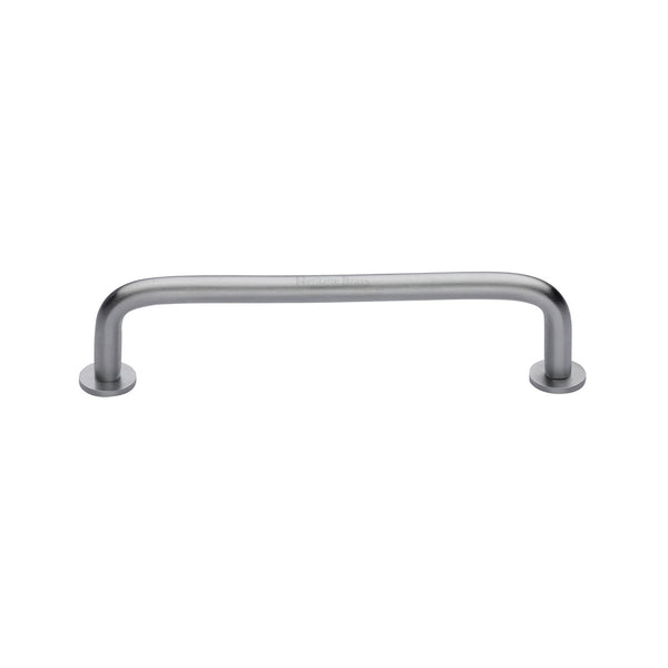 Wire Cabinet Pull Handle with Rose by M Marcus - Heritage Brass