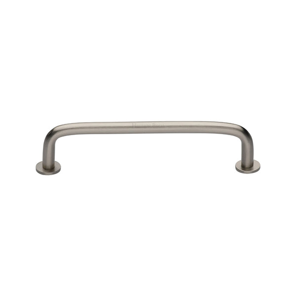 Wire Cabinet Pull Handle with Rose by M Marcus - Heritage Brass