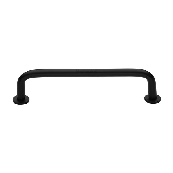 Wire Cabinet Pull Handle with Rose by M Marcus - Heritage Brass