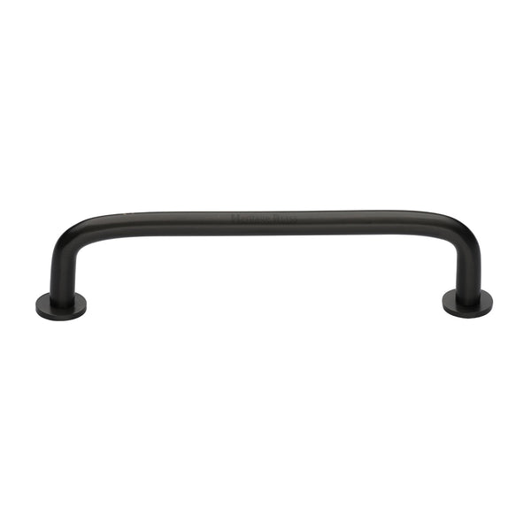 Wire Cabinet Pull Handle with Rose by M Marcus - Heritage Brass
