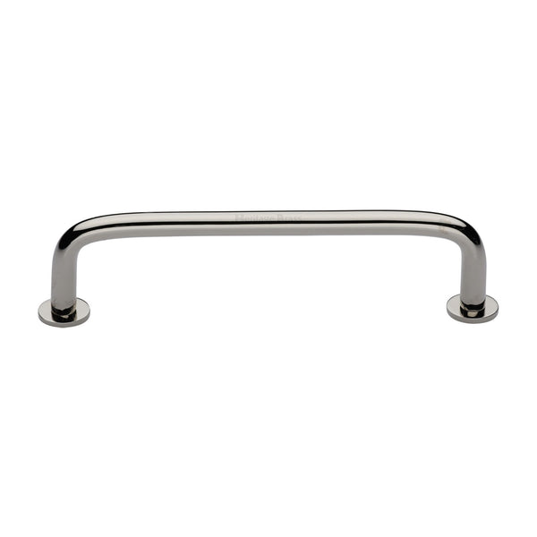 Wire Cabinet Pull Handle with Rose by M Marcus - Heritage Brass