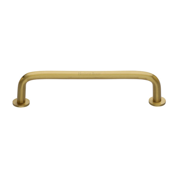 Wire Cabinet Pull Handle with Rose by M Marcus - Heritage Brass