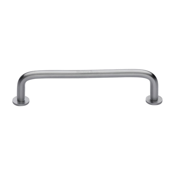 Wire Cabinet Pull Handle with Rose by M Marcus - Heritage Brass