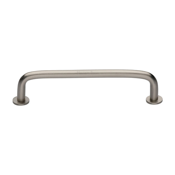 Wire Cabinet Pull Handle with Rose by M Marcus - Heritage Brass