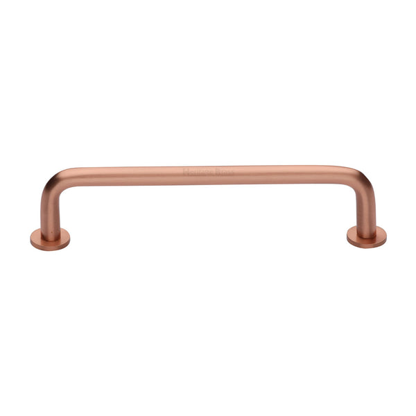 Wire Cabinet Pull Handle with Rose by M Marcus - Heritage Brass