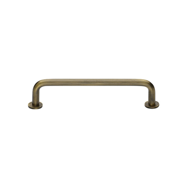 Wire Cabinet Pull Handle with Rose by M Marcus - Heritage Brass