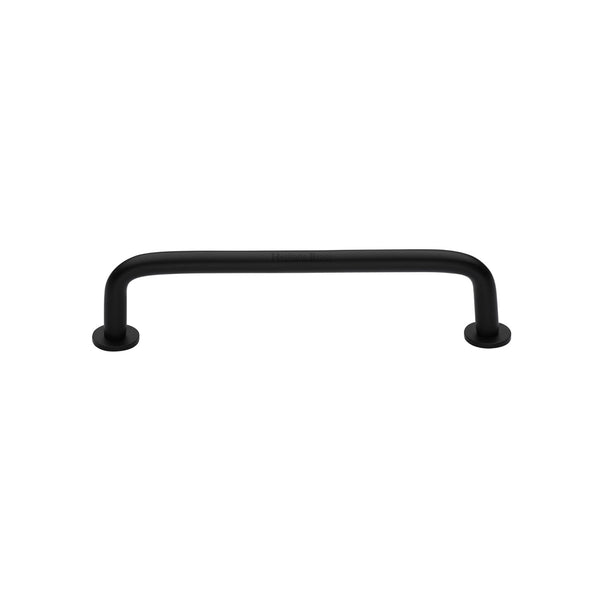 Wire Cabinet Pull Handle with Rose by M Marcus - Heritage Brass