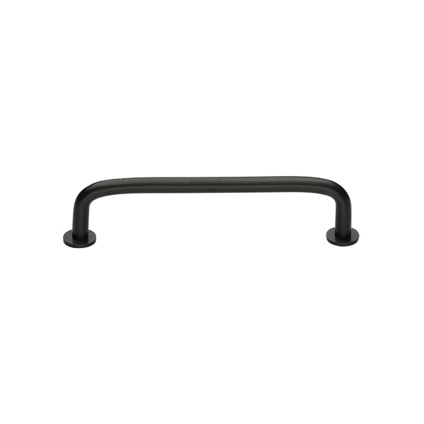 Wire Cabinet Pull Handle with Rose by M Marcus - Heritage Brass