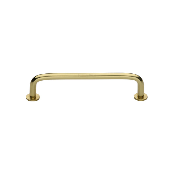 Wire Cabinet Pull Handle with Rose by M Marcus - Heritage Brass