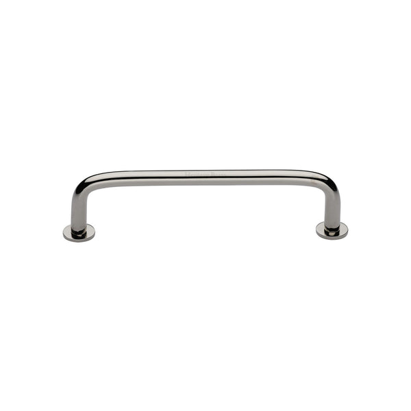 Wire Cabinet Pull Handle with Rose by M Marcus - Heritage Brass