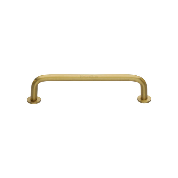 Wire Cabinet Pull Handle with Rose by M Marcus - Heritage Brass