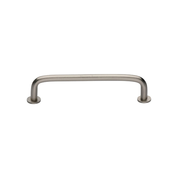 Wire Cabinet Pull Handle with Rose by M Marcus - Heritage Brass