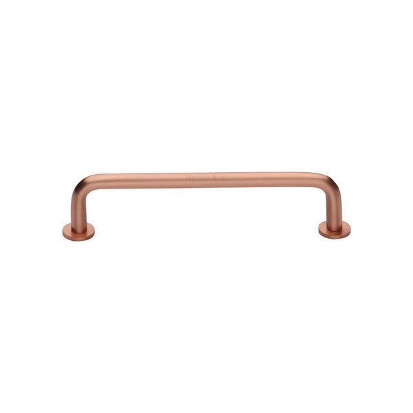 Wire Cabinet Pull Handle with Rose by M Marcus - Heritage Brass