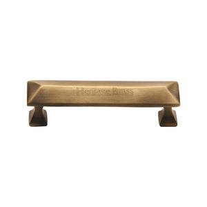 M Marcus - Heritage Brass, Pyramid Cabinet Pull Handle, Cabinet Hardware, Cabinet Pull Handles