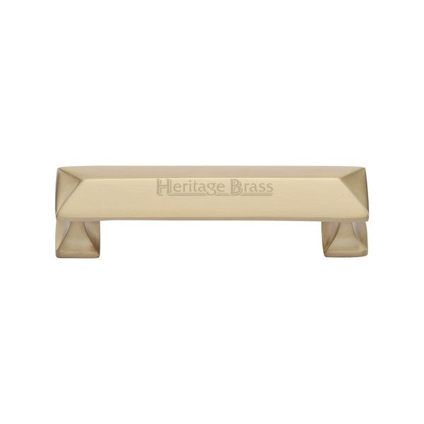 M Marcus - Heritage Brass, Pyramid Cabinet Pull Handle, Cabinet Hardware, Cabinet Pull Handles