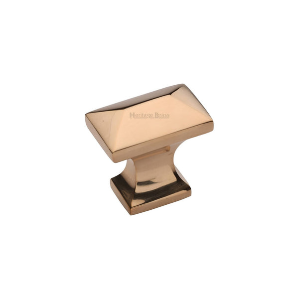 Pyramid Cabinet Knob by M Marcus - Heritage Brass