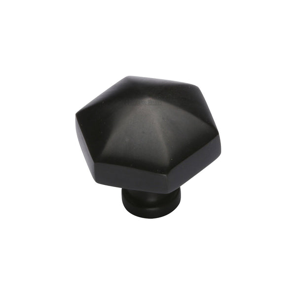 Classic Hexagon Cabinet Knob by M Marcus - Heritage Brass
