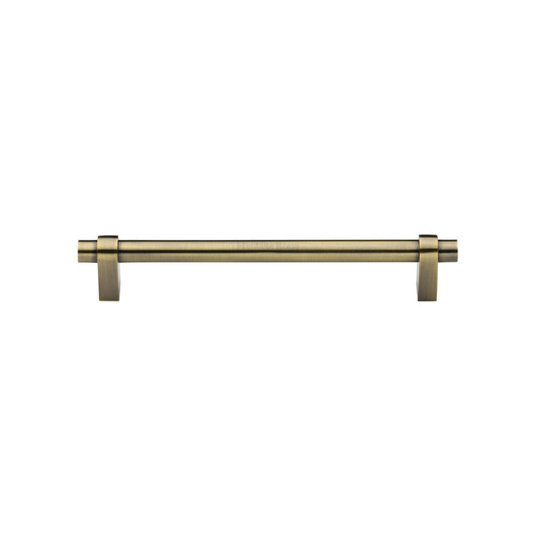 M Marcus - Heritage Brass, Industrial Cabinet Pull Handle, Cabinet Hardware, Cabinet Pull Handles