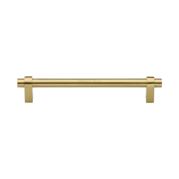 M Marcus - Heritage Brass, Industrial Cabinet Pull Handle, Cabinet Hardware, Cabinet Pull Handles