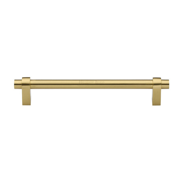 M Marcus - Heritage Brass, Industrial Cabinet Pull Handle, Cabinet Hardware, Cabinet Pull Handles