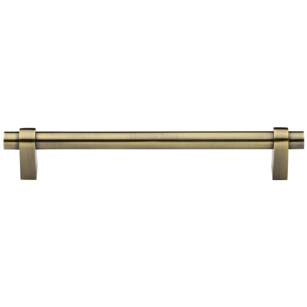 M Marcus - Heritage Brass, Industrial Cabinet Pull Handle, Cabinet Hardware, Cabinet Pull Handles