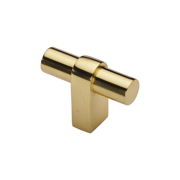 Industrial T-Bar Cabinet Knob by M Marcus - Heritage Brass