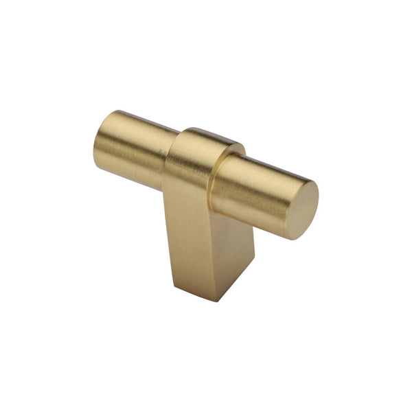 Industrial T-Bar Cabinet Knob by M Marcus - Heritage Brass