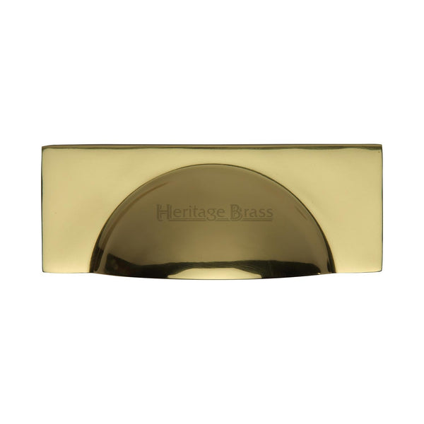 M Marcus - Heritage Brass, Hampshire Cabinet Drawer Pull, Cabinet Hardware, Drawer Cup Pulls