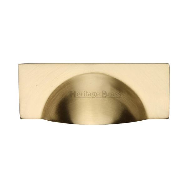 M Marcus - Heritage Brass, Hampshire Cabinet Drawer Pull, Cabinet Hardware, Drawer Cup Pulls