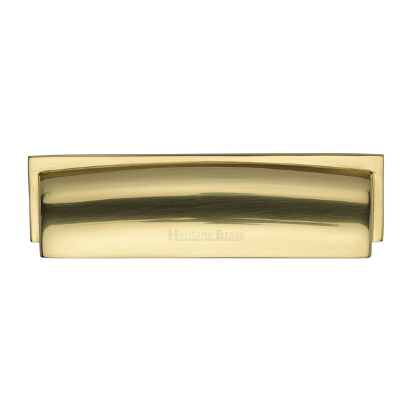 M Marcus - Heritage Brass, Shropshire Drawer Pull Handle, Cabinet Hardware, Drawer Cup Pulls