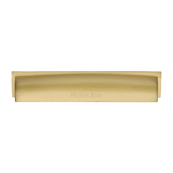 M Marcus - Heritage Brass, Shropshire Drawer Pull Handle, Cabinet Hardware, Drawer Cup Pulls