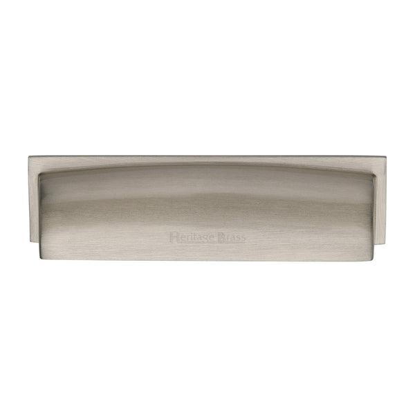 M Marcus - Heritage Brass, Shropshire Drawer Pull Handle, Cabinet Hardware, Drawer Cup Pulls