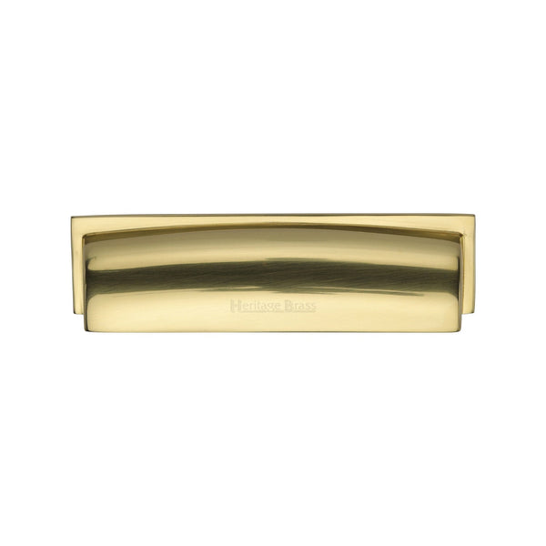 M Marcus - Heritage Brass, Shropshire Drawer Pull Handle, Cabinet Hardware, Drawer Cup Pulls