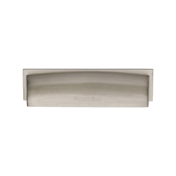 M Marcus - Heritage Brass, Shropshire Drawer Pull Handle, Cabinet Hardware, Drawer Cup Pulls