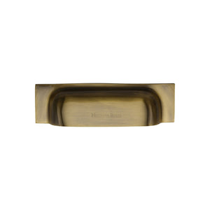 Military Cabinet Drawer Pull - Antique Brass - 152 mm