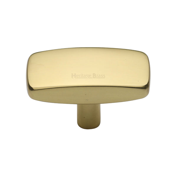 Rectangular Cabinet Knob by M Marcus - Heritage Brass
