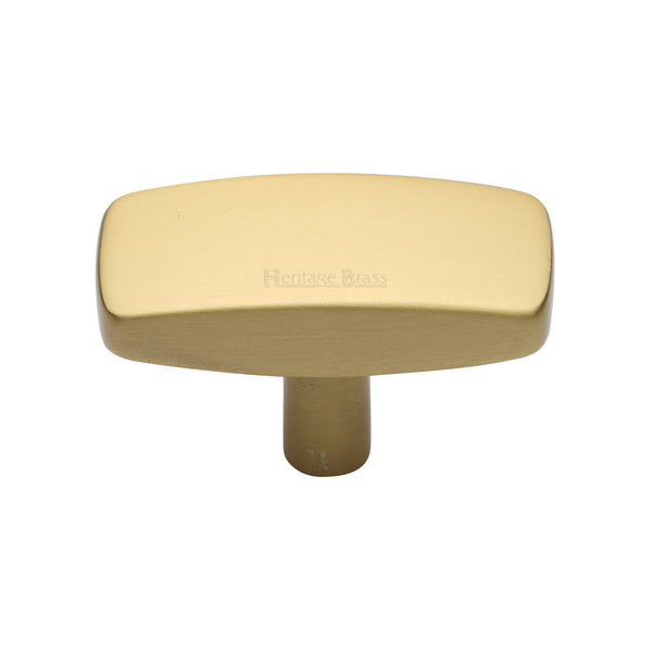 Rectangular Cabinet Knob by M Marcus - Heritage Brass