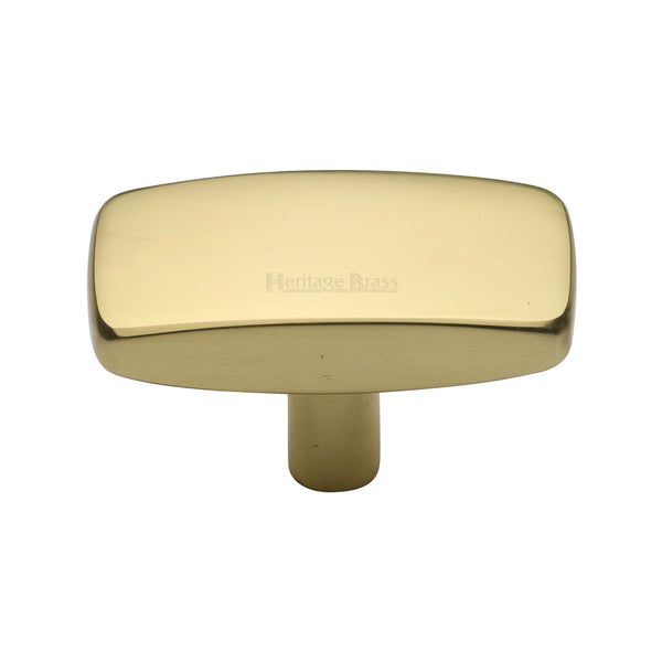 Rectangular Cabinet Knob by M Marcus - Heritage Brass