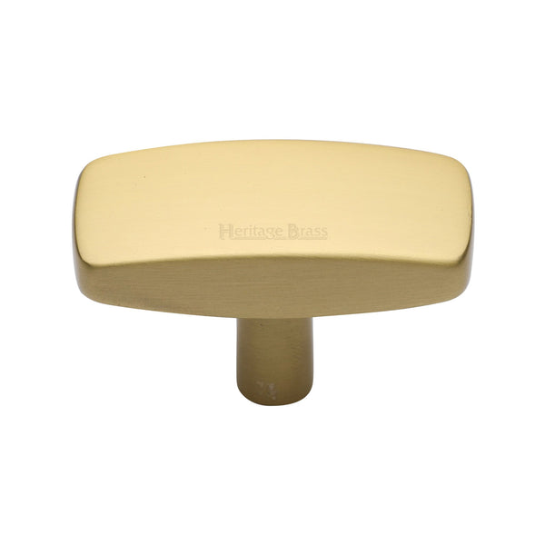 Rectangular Cabinet Knob by M Marcus - Heritage Brass