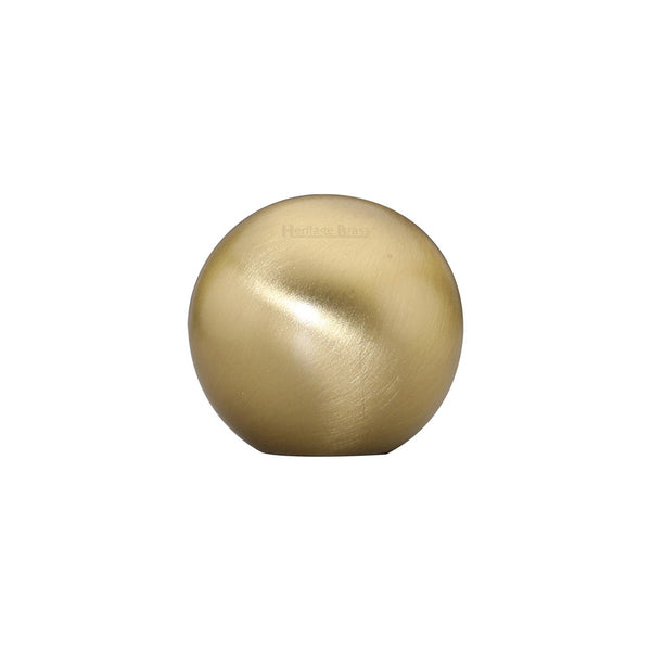 Globe Cabinet Knob by M Marcus - Heritage Brass
