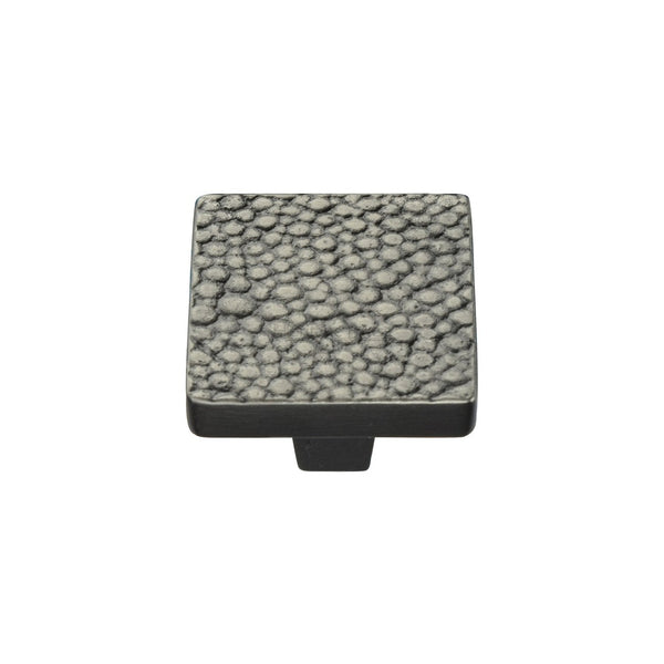 Square Stingray Cabinet Knob by M Marcus - Heritage Brass