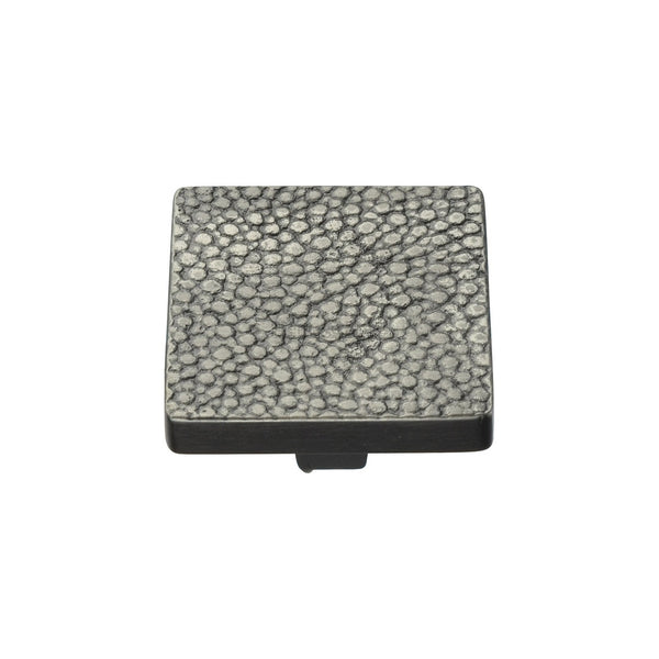 Square Stingray Cabinet Knob by M Marcus - Heritage Brass