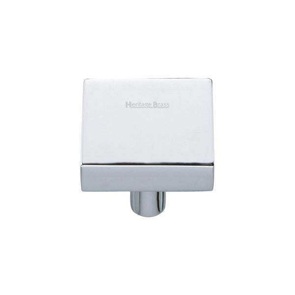 Square Design Cabinet Knob by M Marcus - Heritage Brass