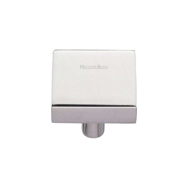 Square Design Cabinet Knob by M Marcus - Heritage Brass